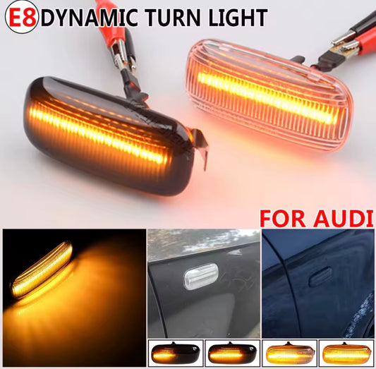 Φλας Led Dynamic για AUDI - 2 Τμχ SMOKED
