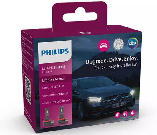Philips H11 Ultinon Access Led 12V 20W 6000K 2τμχ