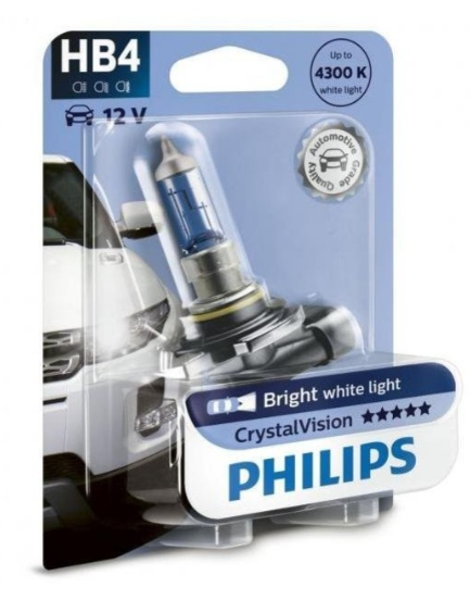 Philips HB4 12V 55W Crystal Vision 4300K 9006 1τμχ