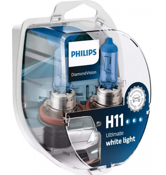 Philips H11 Diamond Vision 12V 55W 5000K set