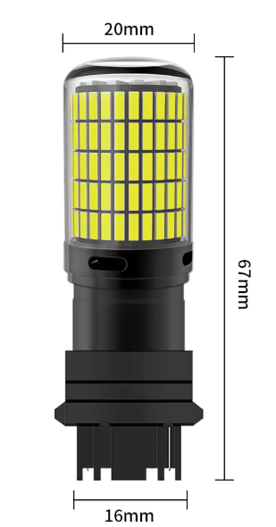 Λάμπες LED Canbus T25 μονοπολικη -2τμχ σε χρωμα ΠΟΡΤΟΚΑΛΙ
