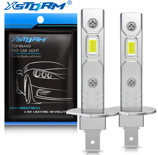 H1 LED Λάμπες Αυτοκινήτου 12000lm/6500k/60W- Υψηλή Φωτεινότητα, Μακροχρόνια Απόδοση & Εύκολη Εγκατάσταση-2τμχ