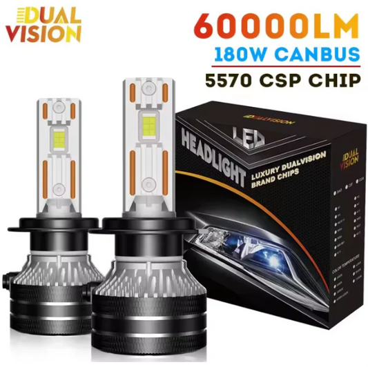 Dualvision K5C 9007/HB5 FULL CANBUS LED Λάμπες– 180W/60000LM/6000K