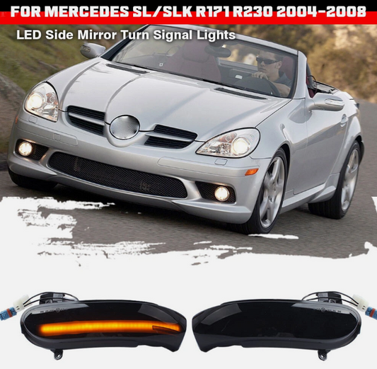 Φλας Led Dynamic για Mercedes Benz SLK / SL- 2 Τμχ SMOKED