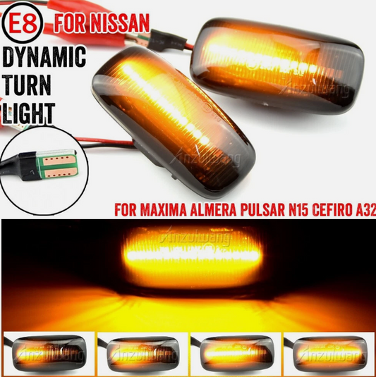 Φλας Led Dynamic για NISSAN- 2 Τμχ SMOKED