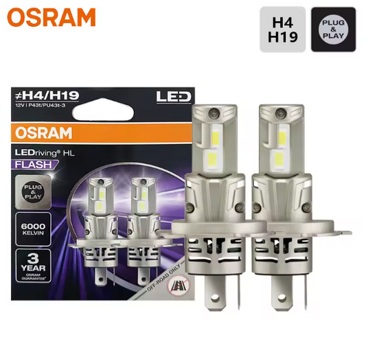 OSRAM LED H4 / H19 12V 40W 5000LM – LEDriving HL FLASH 6000K