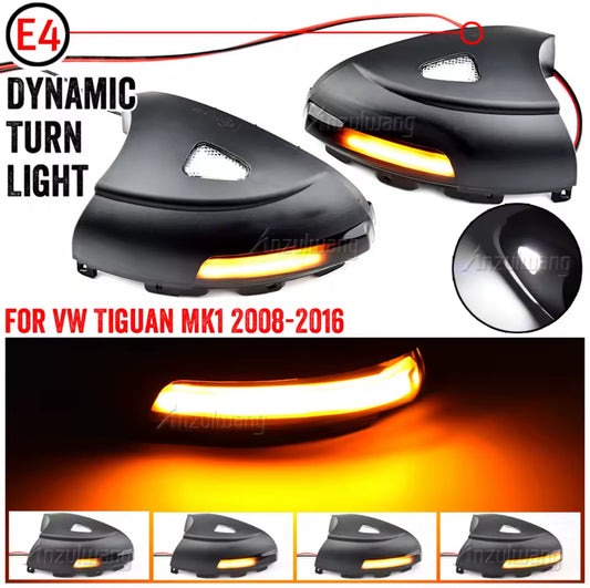 Φλας Led Dynamic Για VW TIGUAN MK1- 2 Τμχ SMOKED