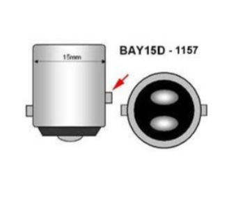 NORMA, Λάμπα 12V 21/5W διπλη καρυδάκι BAY15d