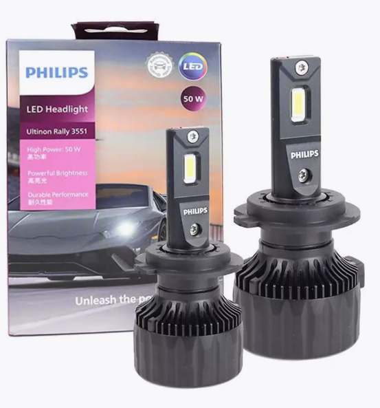 Philips Ultinon Rally 3551 LED Canbus H7-Max Power 100W/9000LM/6500K