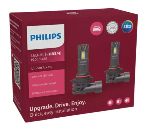Philips HB3/HB4 Ultinon Access Led 12V 20W 6000K 2τμχ