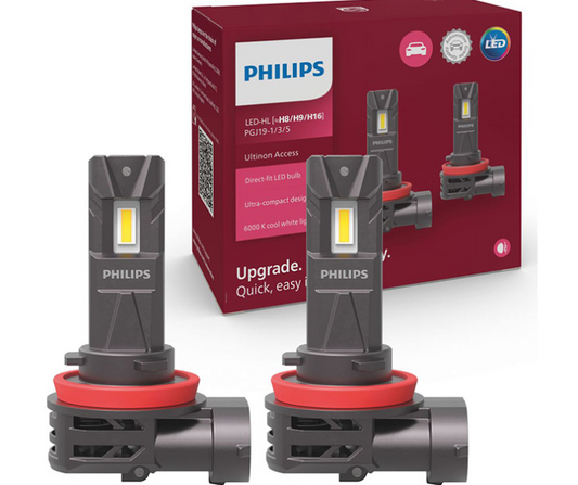 Philips H8/H9/H16 Ultinon Access Led 12V 20W 6000K 2τμχ