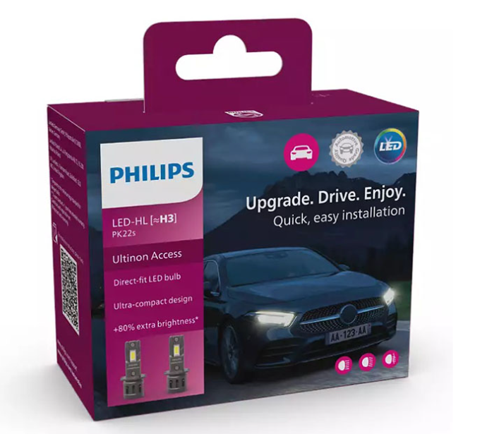 Philips H3 Ultinon Access Led 12V 13W 6000K 2τμχ