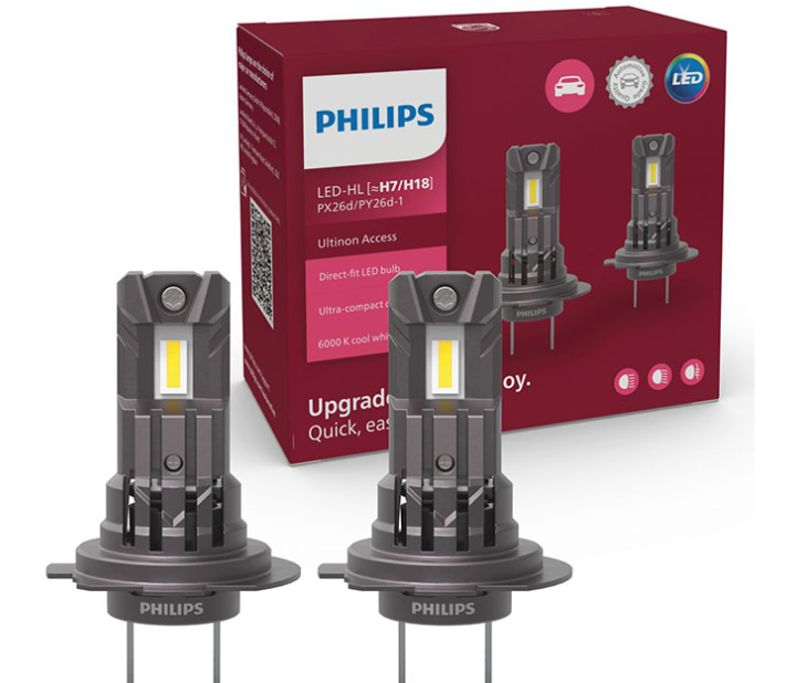Philips H7/H18 Ultinon Access Led 12V 16W 6000K 2τμχ