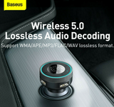 Baseus Fm Transmitter Αυτοκινήτου με Bluetooth/AUX/USB/MicroSD Γρήγορης Φόρτισης