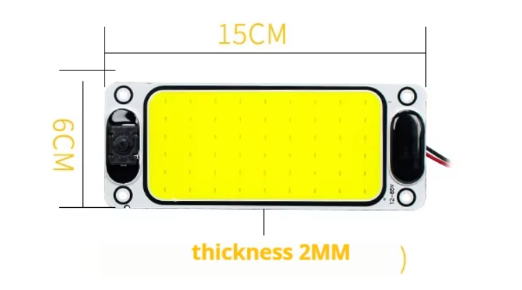 Πλαφονιέρα 54 COB LED / 12-85V / IP54 – Universal , 1200LM, Λευκό 6000K για Αυτοκίνητα, Τροχόσπιτα & Φορτηγά