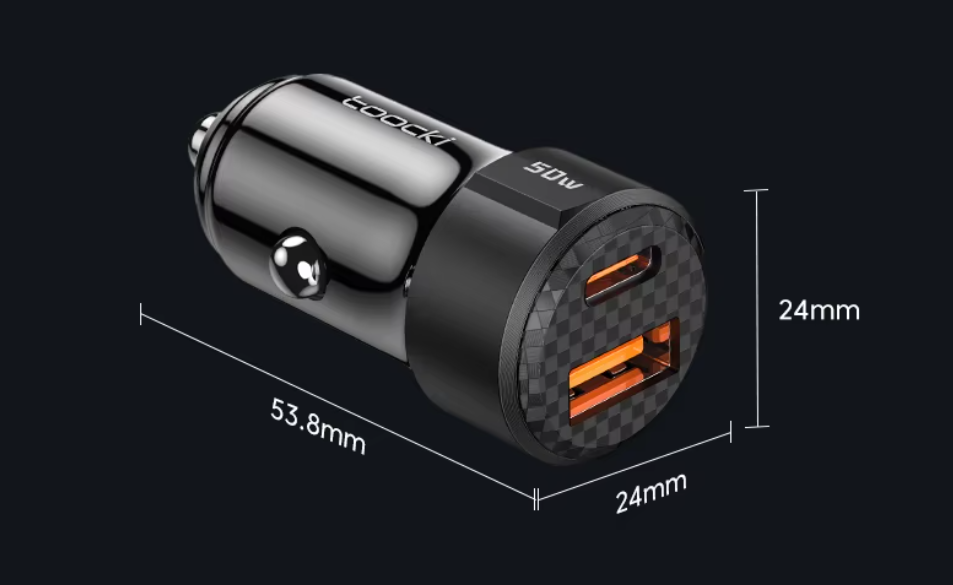 Φορτιστής Αυτοκινήτου Toocki 50W