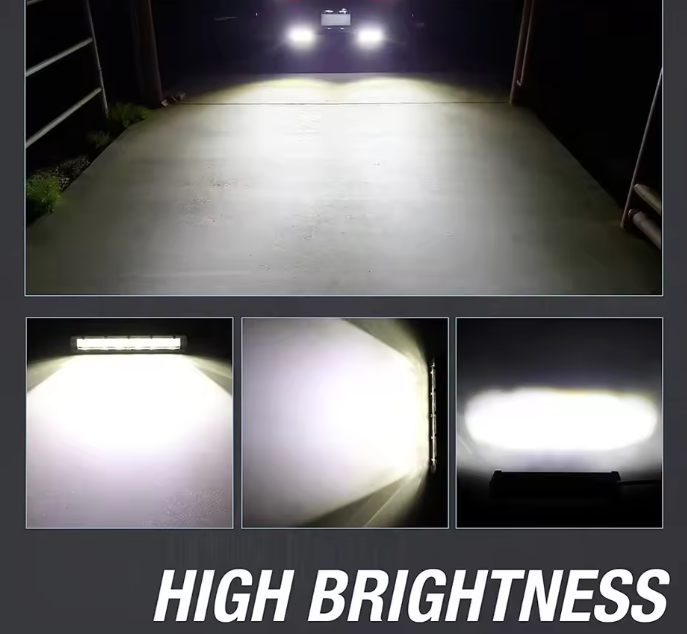 Προβολέας 8D- 35εκ 6000K/36W για αυτοκίνητα/off road/φορτηγά 1τμχ
