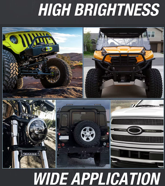 Προβολέας 8D- 50εκ 6000K/54W για αυτοκίνητα/off road/φορτηγά 1τμχ