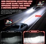 NOVSIGHT LED H3 12V/24V-72W/10000LM/6000K