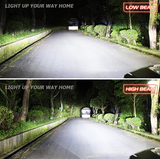NOVSIGHT LED H8/H9/H11/H16JP- 12V/24V-72W/10000LM/6000K
