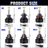 TOAUTO LED 3D H1 FULL CANBUS 12V/100WW/16000LM/6000K