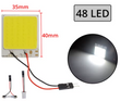 LED Φωτιστικο Εσωτερικού Χώρου Αυτοκινήτου 48 LEDs -T10/Ba9s/Festoon adapters