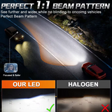 Dualvision H4 led λαμπες 10.000Lm/6000K