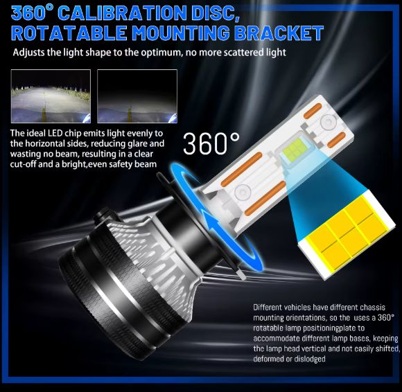 Dualvision K5C H1 FULL CANBUS LED Λάμπες– 180W/60000LM/6000K