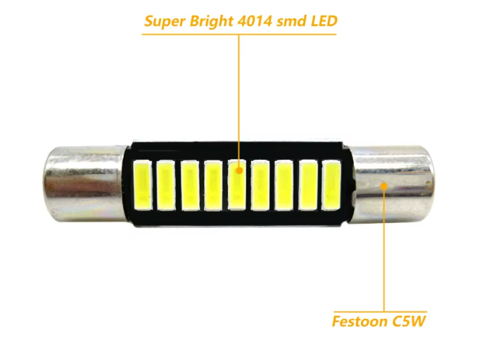 Λαμπα Led τύπου Festoon mini 29mm C5W-1W/6000K-1τμχ