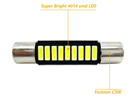 Λαμπα Led τύπου Festoon mini 29mm C5W-1W/6000K-1τμχ