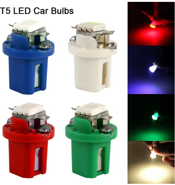 Λαμπα Led τύπου T5 B8.5D Κοκκινο -0.2W-1τμχ