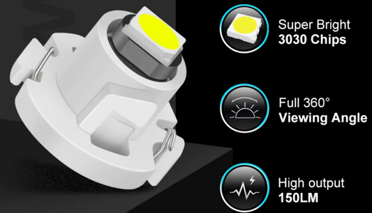 Λαμπα Led T3 Κιτρινο-0.5W-1τμχ