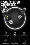 Λαμπα LED festoon C5W 31mm Canbus 4.5W/6000K