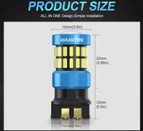 Λάμπες MAXGTRS LED PW24W/PWY21W Canbus 6000K-2τμχ