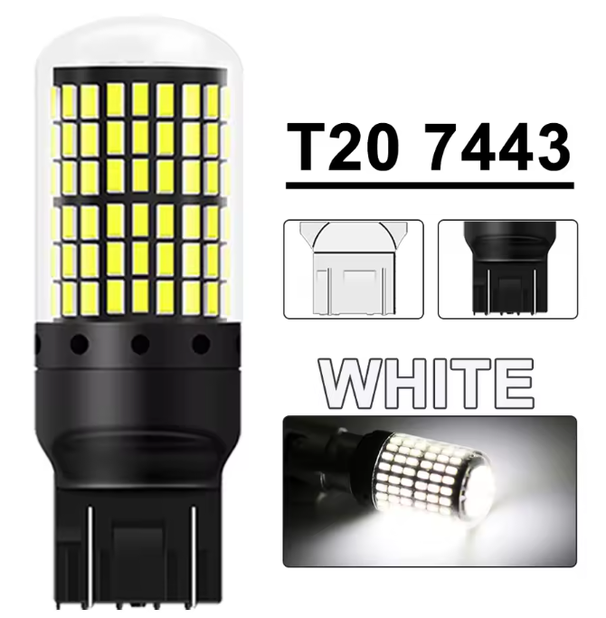 Λάμπες LED Canbus T20 Διπολικη -2τμχ σε χρωμα Λευκο