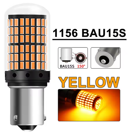 Λάμπες  LED Canbus BAU15S -2τμχ σε χρωμα ΠΟΡΤΟΚΑΛΙ