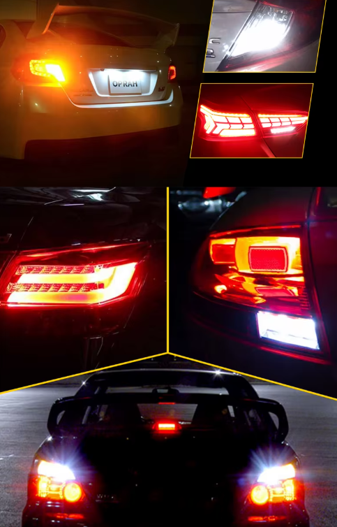 Λάμπες  LED Canbus T20 μονοπολικη-2τμχ σε χρωμα ΠΟΡΤΟΚΑΛΙ