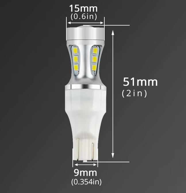 NAO Λάμπες LED T15/W16W – Λευκό 6000K-2τμχ