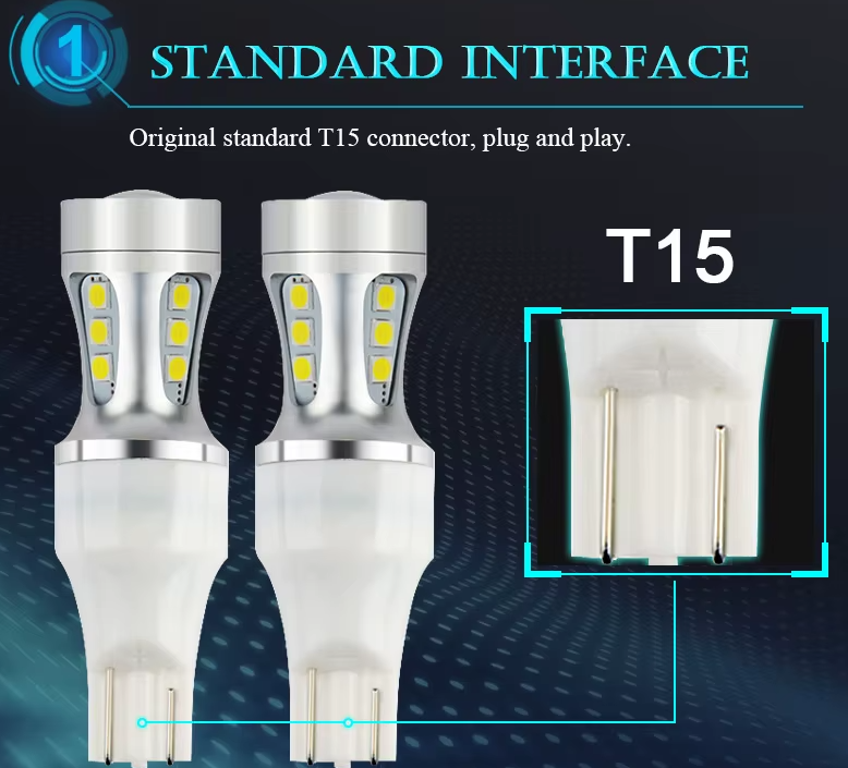 NAO Λάμπες LED T15/W16W – Λευκό 6000K-2τμχ
