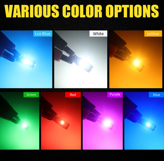 Λάμπα LED T5 (W3W W2.1W) CANBUS– 6W /100Lm/ΚΟΚΚΙΝΟ 1τμχ