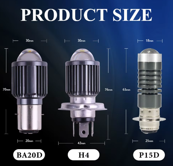 Λάμπα LED Μοτοσυκλέτας H4 | Hi/Lo Beam | 1000LM | 6500K 1τμχ