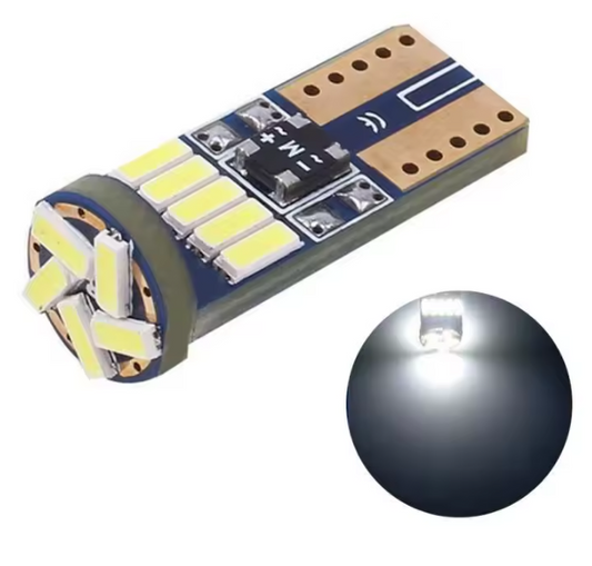 Λάμπα LED T10 CANBUS– 6W /300Lm/ΛΕΥΚΟ  6000K 1τμχ