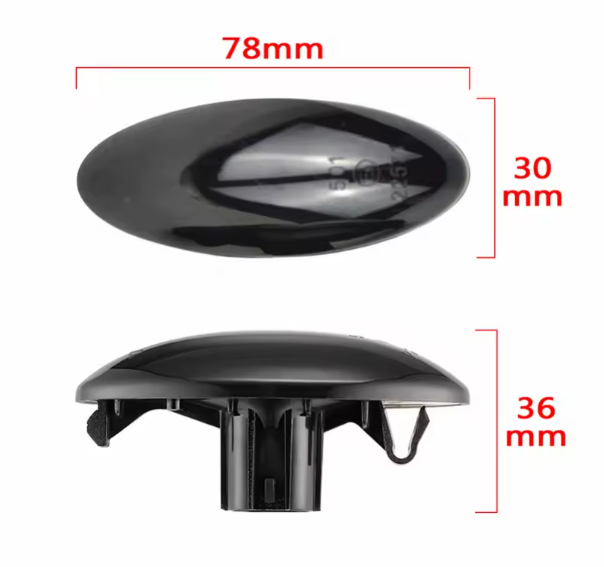 Φλας Led Dynamic για Toyota- 2 Τμχ CRYSTAL