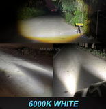 LED Projector Laser λάμπες MAXGTRS για Φώτα Ομίχλης Αυτοκινήτου H8/H9/H11/H16-6000K – 20.000lm-2τμχ