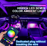 LED Φωτισμός Αυτοκινήτου Ambient Light Kit (10 τμχ) με Bluetooth-App & Αισθητήρα Ήχου