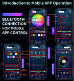 LED Φωτισμός Αυτοκινήτου Ambient Light Kit (10 τμχ) με Bluetooth-App & Αισθητήρα Ήχου