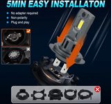 LED Λάμπες H7/6500K/20000LM CANBUS- Υψηλή Φωτεινότητα & Εύκολη Εγκατάσταση-2τμχ