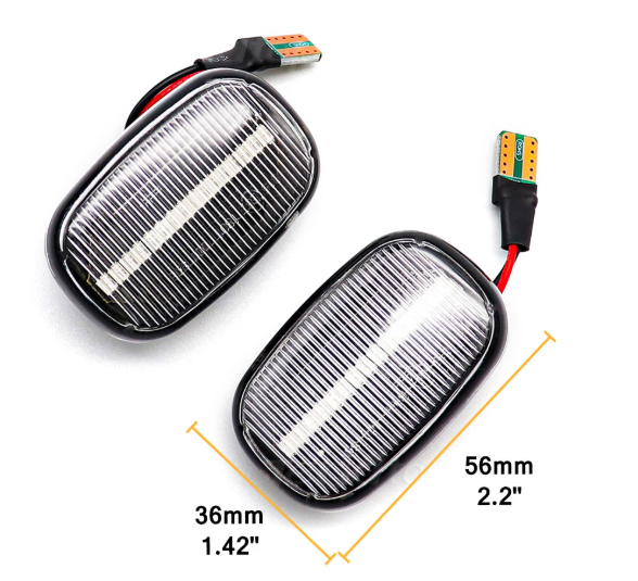 Φλας Led Dynamic για TOYOTA-LEXUS- 2 Τμχ CRYSTAL