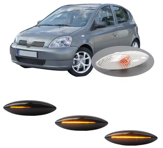 Φλας Led Dynamic για TOYOTA YARIS MK1- 2 Τμχ SMOKED