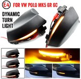 Φλας Led Dynamic για VW POLO MK5- 2 Τμχ SMOKED